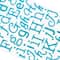 12 Packs: 228 ct. (2,736 total) Teal Glitter Alphabet Stickers by Recollections™